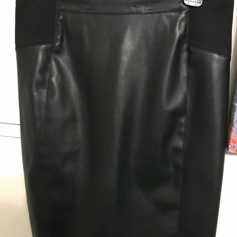Vegan leather skirt